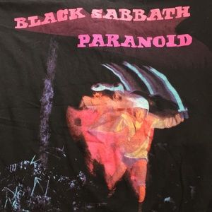 Black sabbath vintage 80s band shirt